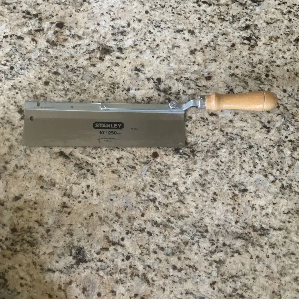 VNTG Stanley Off-Set Wood Handle for Flush Cut 10” Reversing Backsaw # 15-252 - Picture 8 of 12